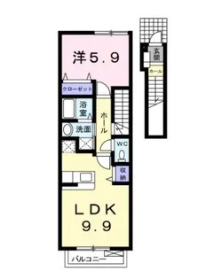 グリーンビレッジ B棟【2階】の間取り