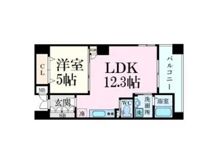 アールヴォレ楠木【3階】の間取り