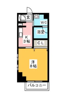 リヴェール麻布十番【5階】の間取り