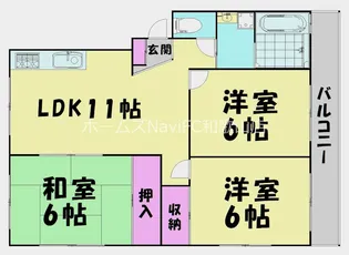 メロディーしみず【2階】の間取り