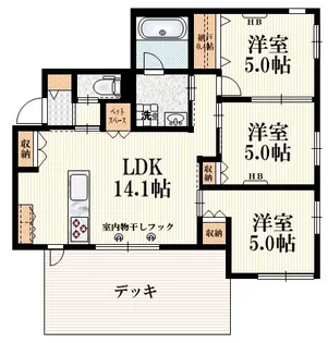 エアタワーKOMAE【1階】の間取り