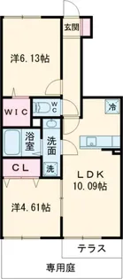 セジュールM B棟【1階】の間取り