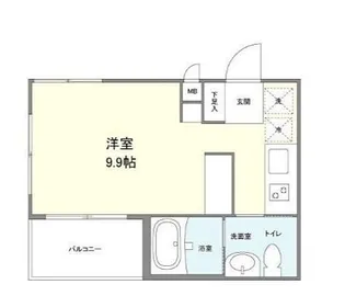 三軒茶屋HiLLz【4階】の間取り