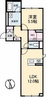 Massimo Felice【1階】の間取り