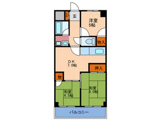 エスコート中崎【3階】の間取り
