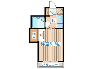 ブランドール八幡II【4階】の間取り