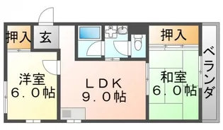 サン春日第1マンション【3階】の間取り