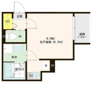 Coco Sakura【3階】の間取り