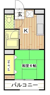 会津ロイヤルマンション【5階】の間取り