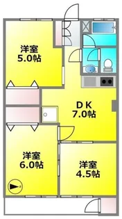 上水ハイツ【1階】の間取り