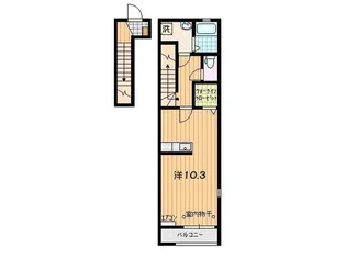 ポルト・ボヌールII【2階】の間取り