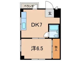 甲南レジデンス【4階】の間取り