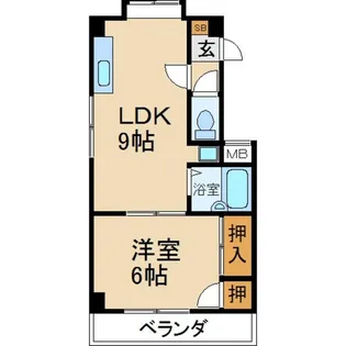 シャインシャトー香里【3階】の間取り