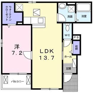 ジールマルマツV【1階】の間取り