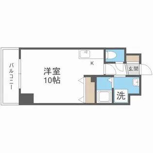 ブルースカイ北20【9階】の間取り