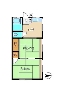 第一清沢荘【1階】の間取り