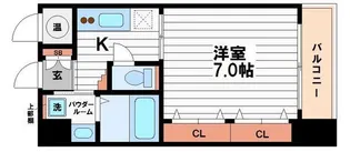 パーク・ヒルズ上本町壱番館【9階】の間取り