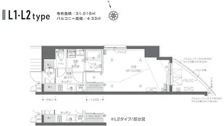 ZOOM新宿夏目坂【6階】の間取り