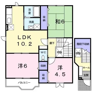 クレストール21A【2階】の間取り