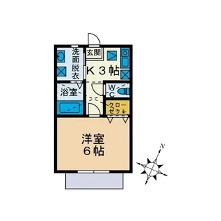 メビラス東海大【1階】の間取り