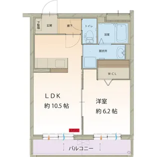フラワーガーデン下恵土【3階】の間取り