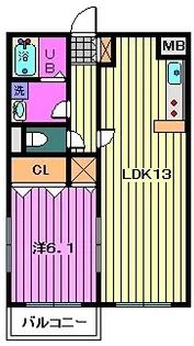 クレード【2階】の間取り