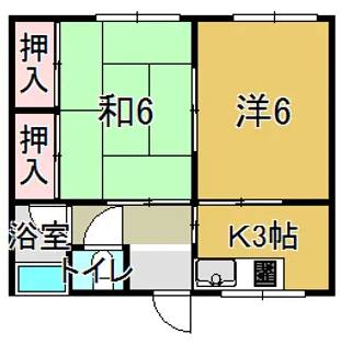 ロッジ滑石【2階】の間取り