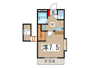 ヴィラサンライズ【1階】の間取り