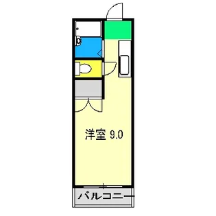 本岡コーポ【3階】の間取り