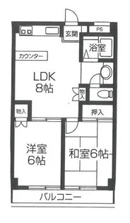 ベルハイツ恋ヶ窪【4階】の間取り