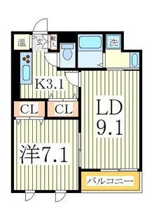 ラフレシールII【2階】の間取り