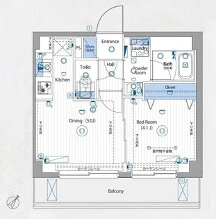 ヴォーガコルテ横濱青葉【5階】の間取り
