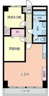 アパートメント松ヶ枝II【2階】の間取り