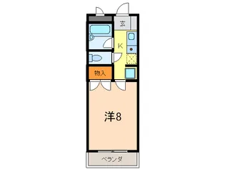 カースル御影【3階】の間取り