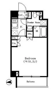 パークキューブ四谷三丁目【6階】の間取り