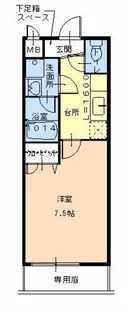 フジパレス鳳東町【1階】の間取り