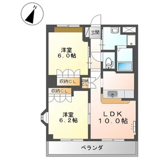 ベルフィオーレ 3番館【3階】の間取り