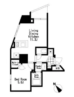 レジディア大森III【2階】の間取り