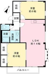 コンフォート・ガーデンA【2階】の間取り