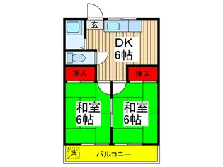 泉ハイツ【2階】の間取り