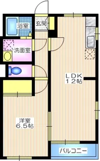 LOTUS VIEW大岡A棟【1階】の間取り