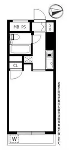 スカイコート入谷【4階】の間取り