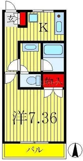 ジュネスYK【2階】の間取り