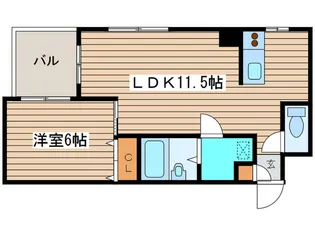 サムティタワーN26【1階】の間取り