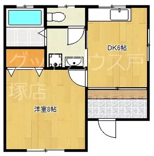 ハイム柴田【1階】の間取り