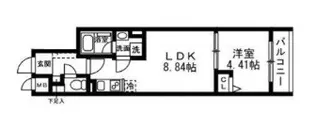 SOLASIA residence 武蔵小山【1階】の間取り