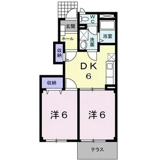 エクセレント ハイツ A【1階】の間取り