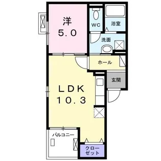 エレガンス上郡【2階】の間取り
