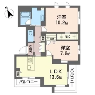 ヴィラビアンカ1の間取り
