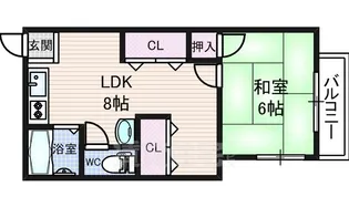 パオ今辻子【2階】の間取り